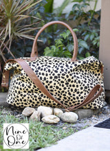 Load image into Gallery viewer, Cheetah Weekender Tote!
