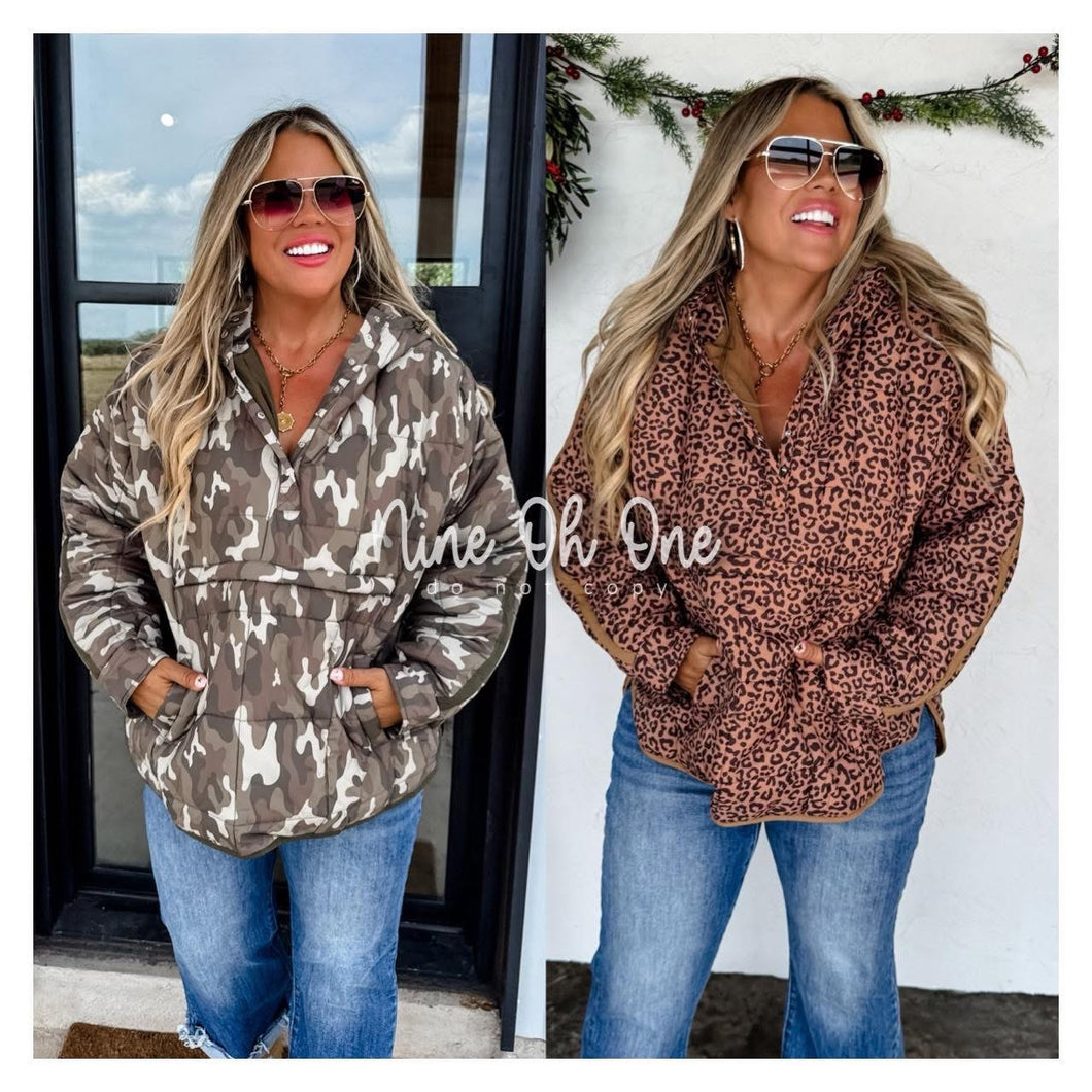 Printed Peyton Puffer